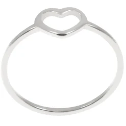 Schlichte Ringe | Hey Happiness Herz Ring in Silber Silver
