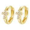 Huggie Ohrringe | Hey Happiness Hoffnung Huggie Creolen Ohrringe 14K Gold