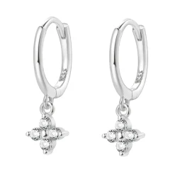 Huggie Ohrringe | Hey Happiness Huggie Ohrringe mit Schmucksteinen Sterlingsilber