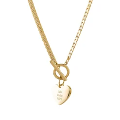Statement Ketten | Hey Happiness Ich Liebe Dich T-Steg Necklace