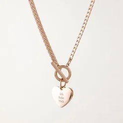 Statement Ketten | Hey Happiness Ich Liebe Dich T-Steg Necklace