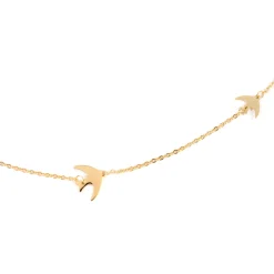Filigrane Ketten | Hey Happiness Kette Fliegende Vögel in farbe Gold