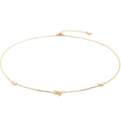 Filigrane Ketten | Hey Happiness Kette Fliegende Vögel in farbe Gold