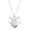 Filigrane Ketten | Hey Happiness Kette Liebe Herz Anhänger in Silberfarbe Silver