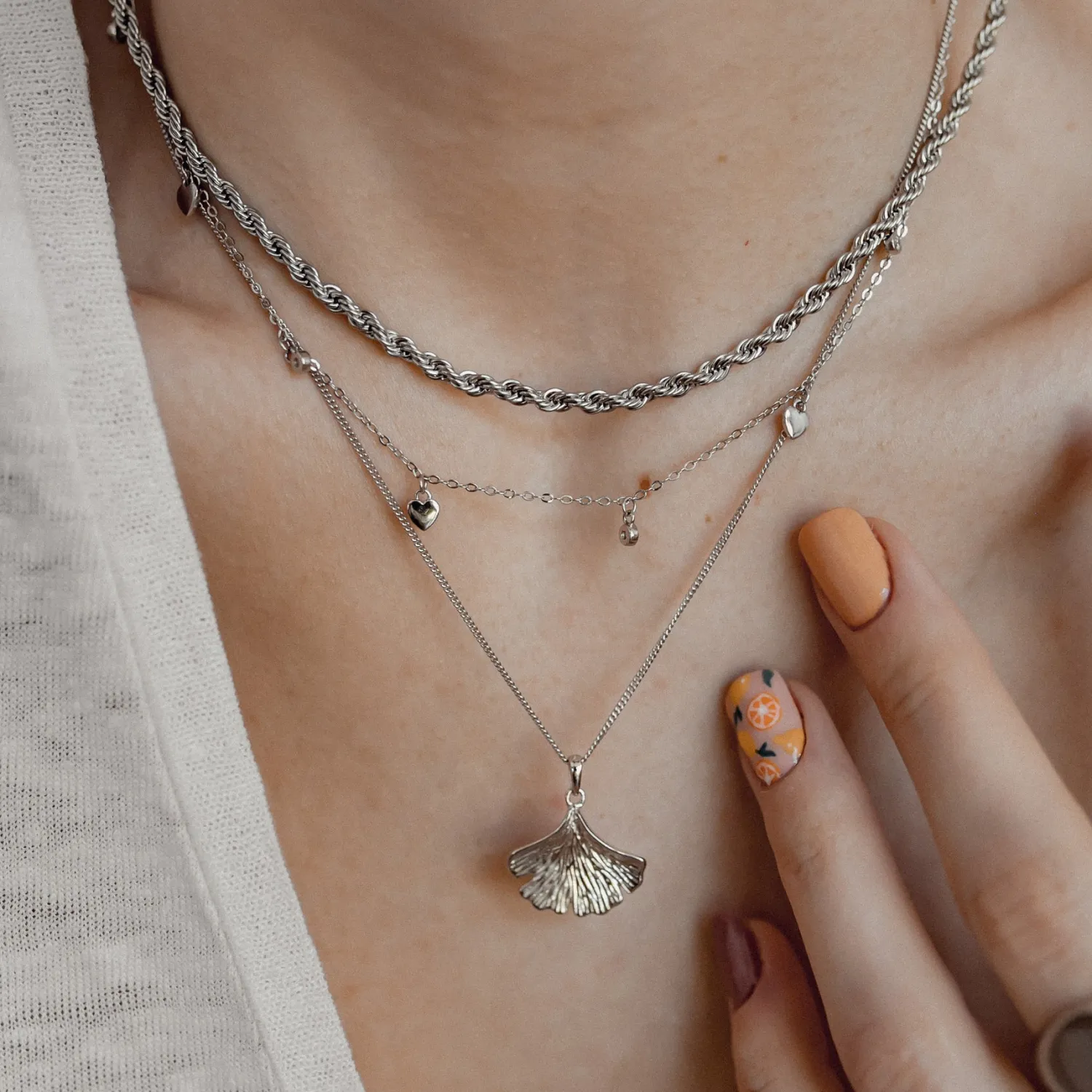 Filigrane Ketten | Hey Happiness Kette mit Herzchen Sterlingsilber Silver