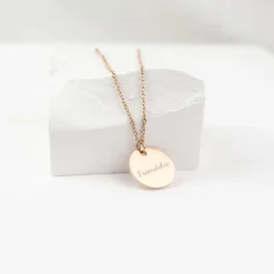 Filigrane Ketten | Hey Happiness Kette mit Kreis in Rosegold Rose Gold