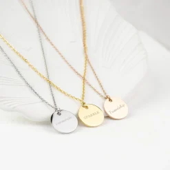 Filigrane Ketten | Hey Happiness Kette mit Kreis in Rosegold Rose Gold