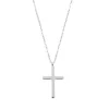 Filigrane Ketten | Hey Happiness Kette mit Kreuz Anhänger in Silberfarbe Silver