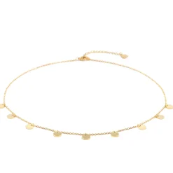 Filigrane Ketten | Hey Happiness Kette mit Mehreren Plättchen in farbe Gold