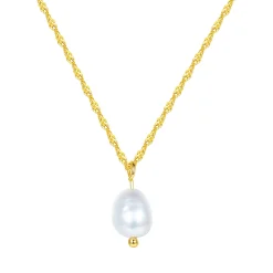 Perlenketten | Filigrane Ketten | Hey Happiness Kette mit Perle Sterlingsilber