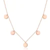 Filigrane Ketten | Hey Happiness Kette mit Plättchen "Happiness" in Rosegold Rose Gold