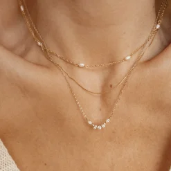 Perlenketten | Filigrane Ketten | Hey Happiness Kette Perlen Sterlingsilber