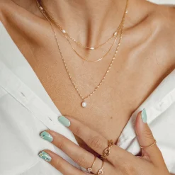 Perlenketten | Filigrane Ketten | Hey Happiness Kette Perlen Sterlingsilber