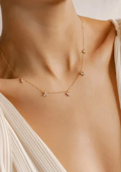 Filigrane Ketten | Hey Happiness Kette Schmetterling Anhänger mit Schmucksteinen Sterlingsilber