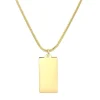 Filigrane Ketten | Hey Happiness Kette Viereck Anhänger Gold
