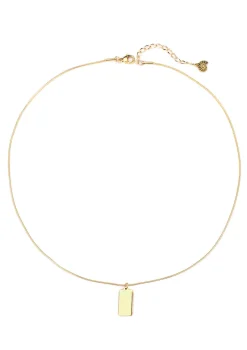 Filigrane Ketten | Hey Happiness Kette Viereck Anhänger Gold