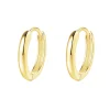 Creolen | Hey Happiness Klassische Chunky Creolen Sterlingsilber in Gold