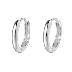 Creolen | Hey Happiness Klassische Chunky Creolen Sterlingsilber in Gold
