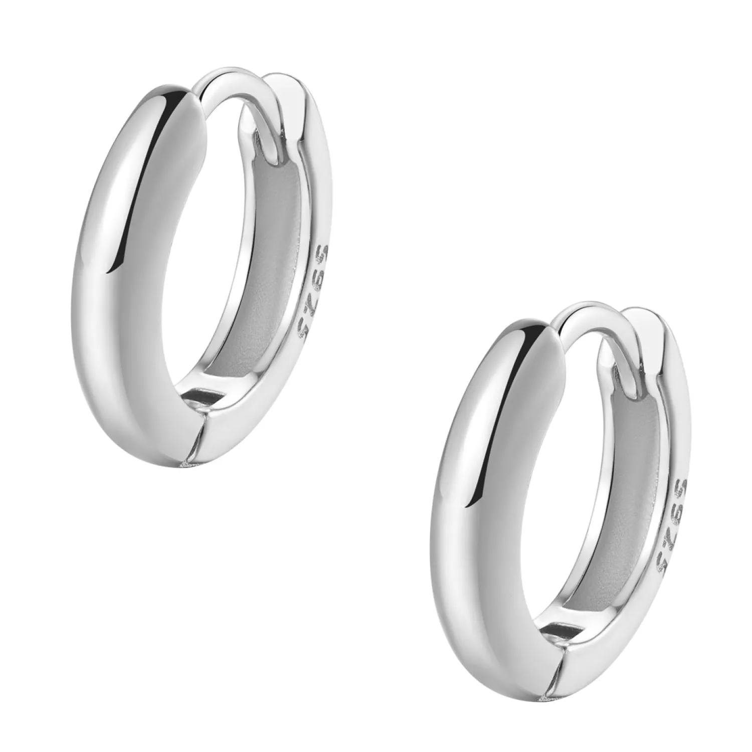 Huggie Ohrringe | Creolen | Hey Happiness Klassische Huggies Creolen Sterlingsilber in Gold