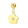 Anhänger | Hey Happiness Kleiner Zirkonia Anhänger Blume Gold