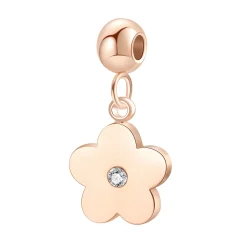 Anhänger | Hey Happiness Kleiner Zirkonia Anhänger Blume Gold