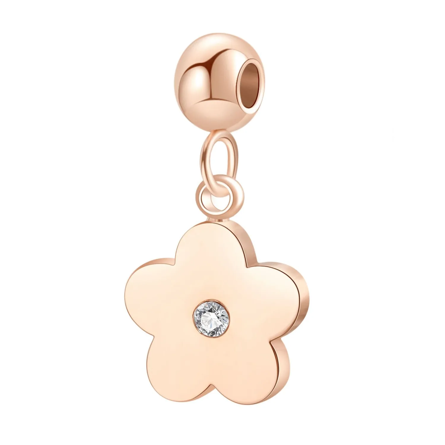 Anhänger | Hey Happiness Kleiner Zirkonia Anhänger Blume Gold