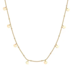 Filigrane Ketten | Hey Happiness Kreis Kette Gold