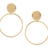 Creolen | Hey Happiness Kreis Ohrringe Creolen-Design in Silberfarbe Gold