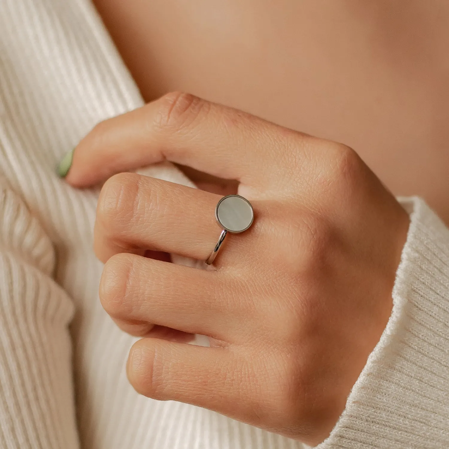 Auffällige Ringe | Hey Happiness Kreis Ring Rosegold