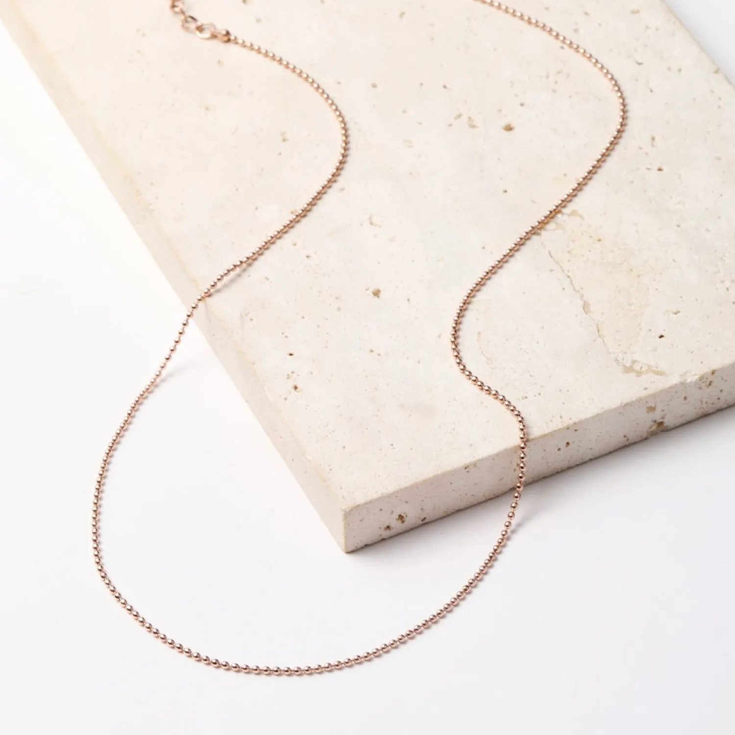 Filigrane Ketten | Hey Happiness Kugelkette in Rosegold Rose Gold
