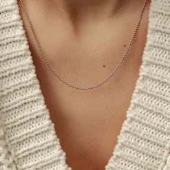 Filigrane Ketten | Hey Happiness Kugelkette in Silber Silver