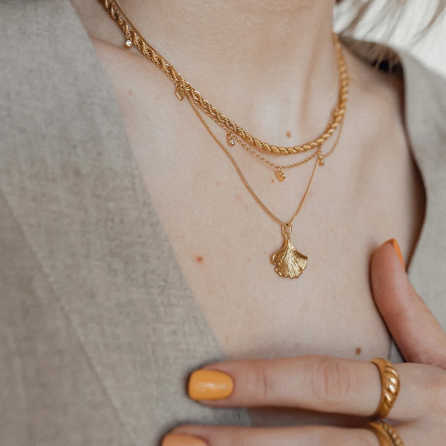 Anhänger | Hey Happiness Langlebigkeit Anhänger für Voller Leben und Energie in farbe Gold