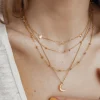 Necklace Sets | Hey Happiness Layering Ketten Sterne und Mond in Gold