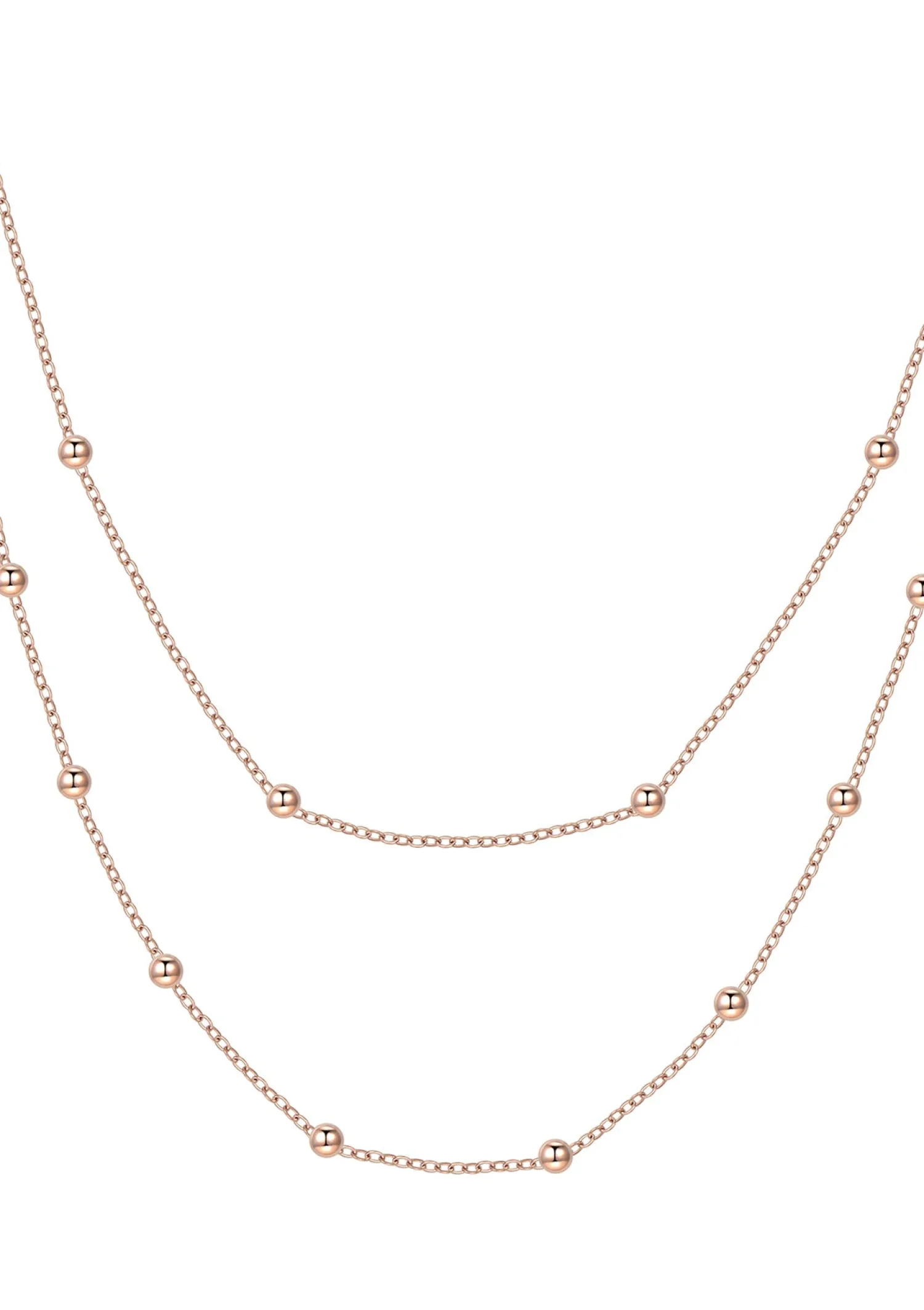 Necklace Sets | Hey Happiness Layering Ketten Sterne und Mond in Rosegold Rose Gold