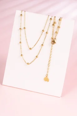 Necklace Sets | Hey Happiness Layering Ketten Sterne und Mond in Gold