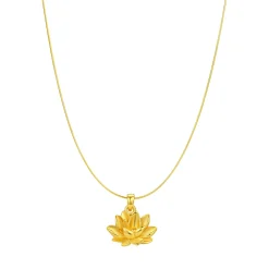 Anhänger | Filigrane Ketten | Hey Happiness Lotus Anhänger Halskette für Ausdauer aus Sterlingsilber