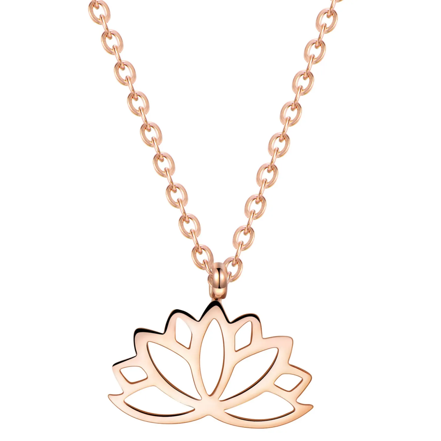 Filigrane Ketten | Hey Happiness Lotus Kette Rosegold Rose Gold