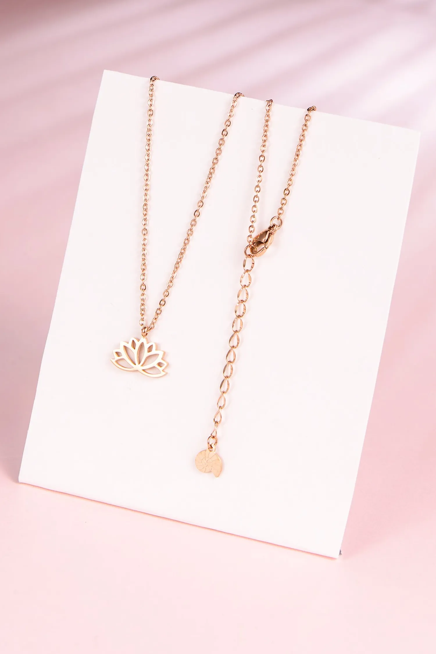 Filigrane Ketten | Hey Happiness Lotus Kette Rosegold Rose Gold