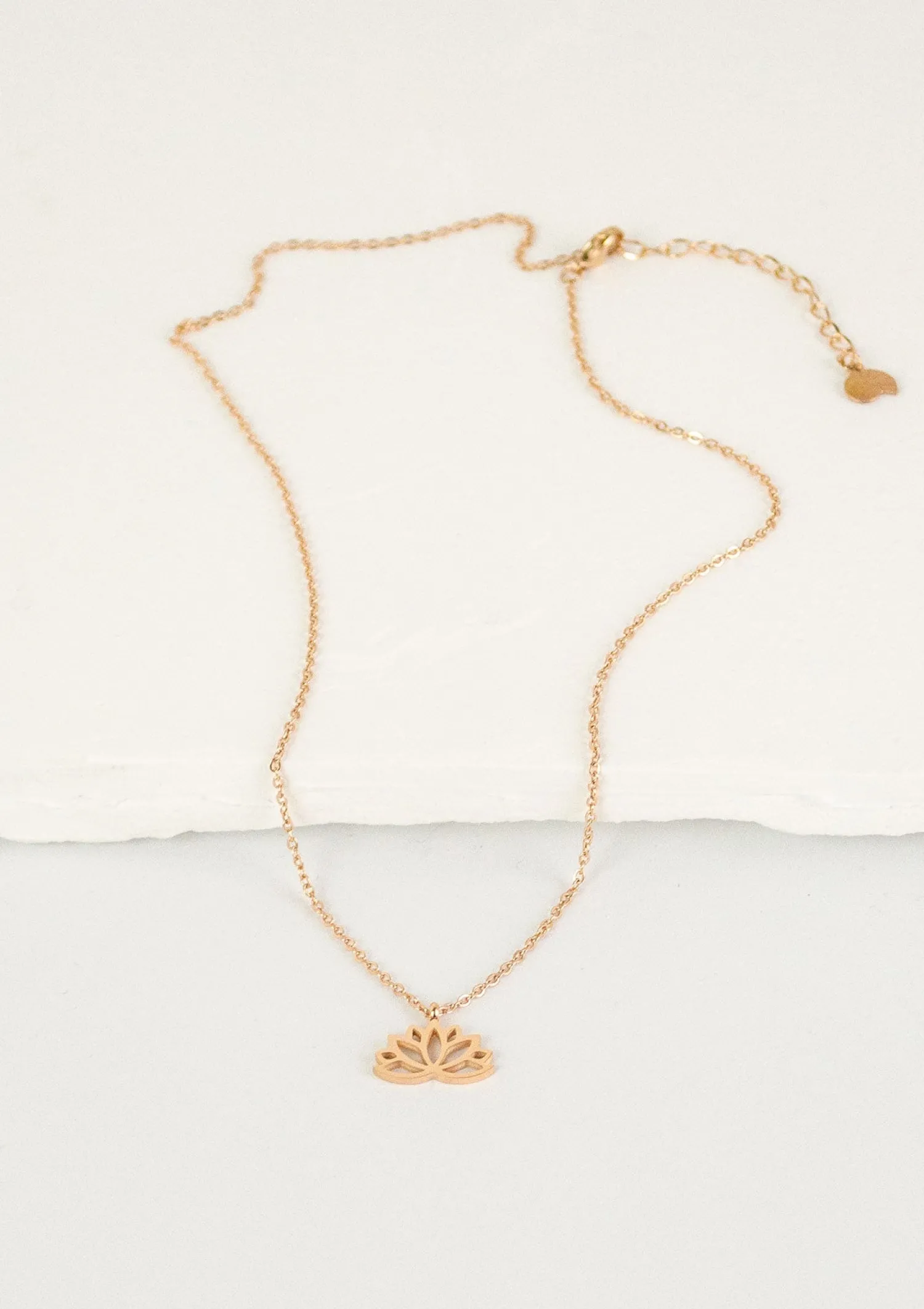 Filigrane Ketten | Hey Happiness Lotus Kette Rosegold Rose Gold