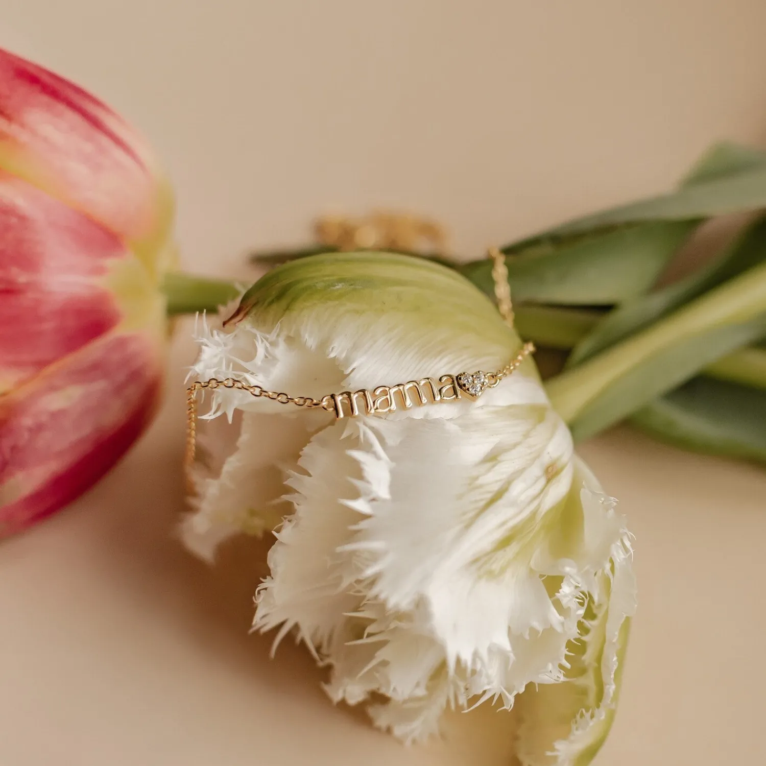 Filigrane Ketten | Hey Happiness Love Mama Halskette aus Sterlingsilber