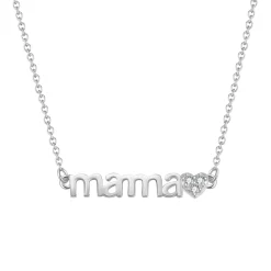 Filigrane Ketten | Hey Happiness Love Mama Halskette aus Sterlingsilber
