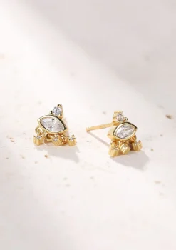 Ohrstecker | Hey Happiness Lucky Eye Ohrstecker Sterlingsilber in Gold