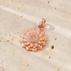 Anhänger | Filigrane Ketten | Hey Happiness Mandala Anhänger Halskette für Harmonie aus Sterlingsilber
