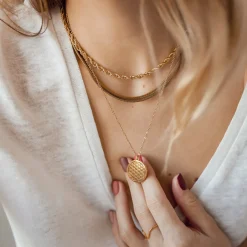 Statement Ketten | Hey Happiness Massive Schlangenkette in Gold