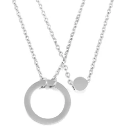 Filigrane Ketten | Hey Happiness Mehrreihige Kreis Kette in Silber Silver