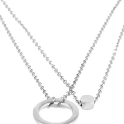 Filigrane Ketten | Hey Happiness Mehrreihige Kreis Kette in Silber Silver