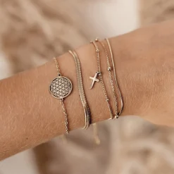 Ketten Armbänder | Hey Happiness Mehrreihiges Armband Kügelchen Gold
