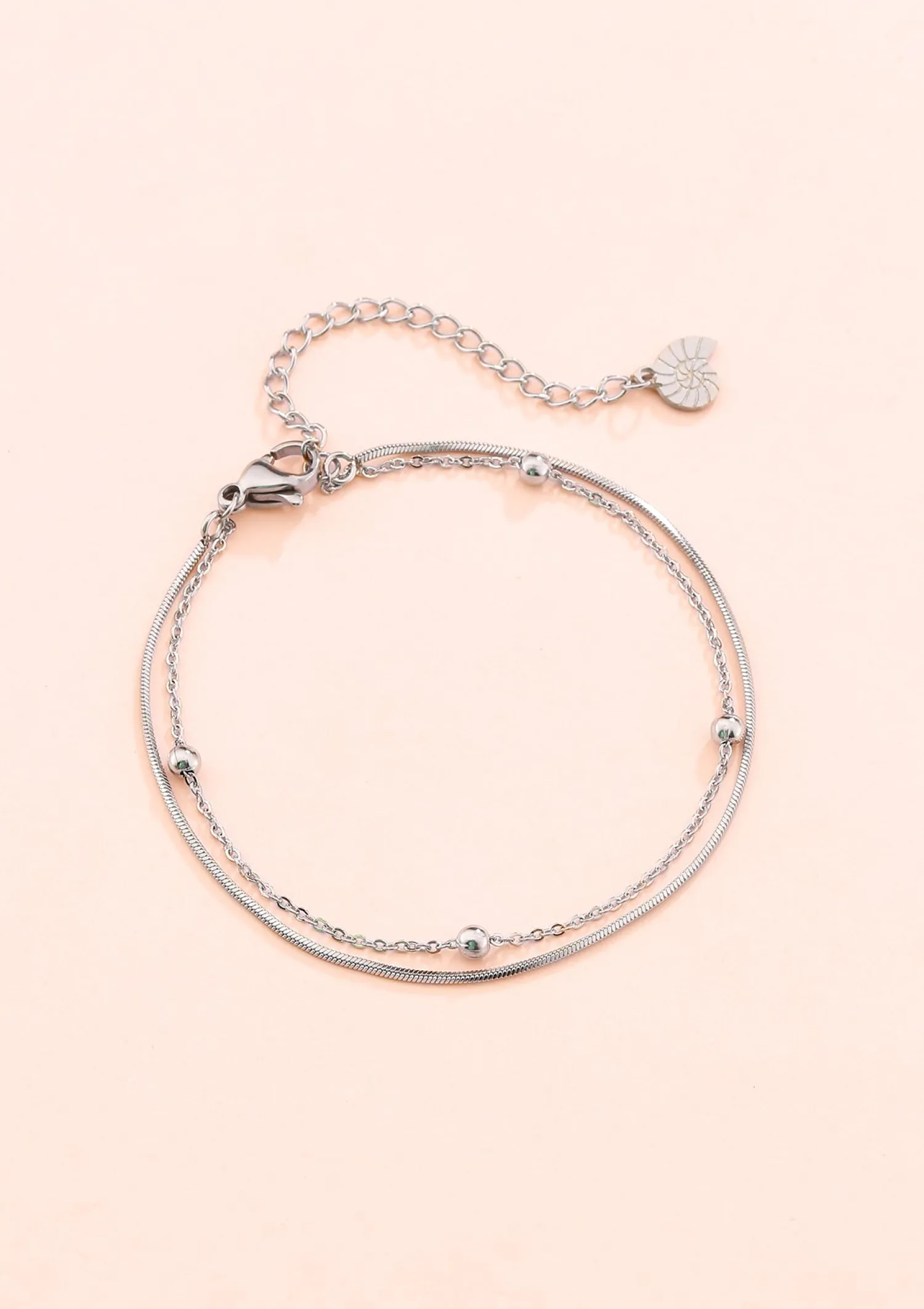 Ketten Armbänder | Hey Happiness Mehrreihiges Armband Kügelchen Silber Silver