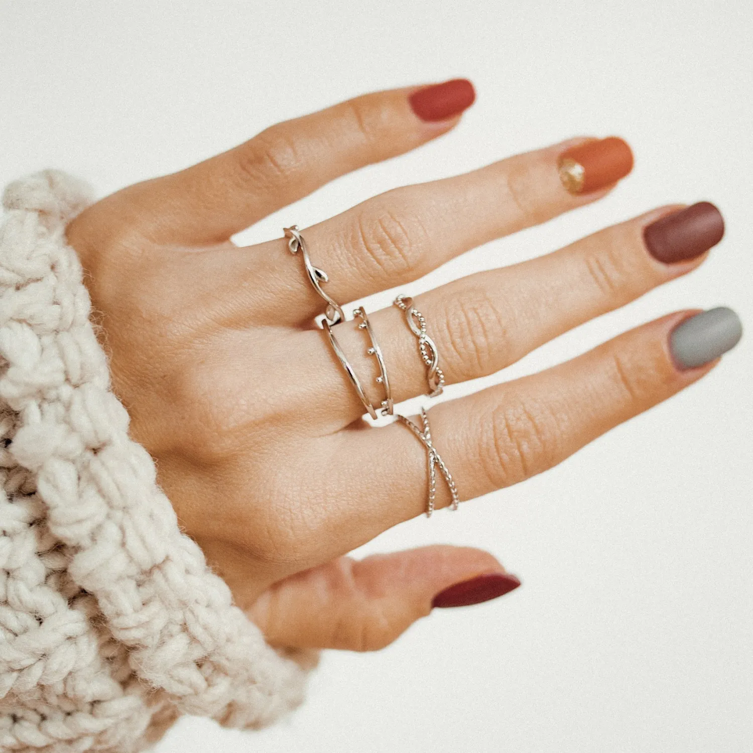 Schlichte Ringe | Hey Happiness Meridian Ring Sterlingsilber Silver