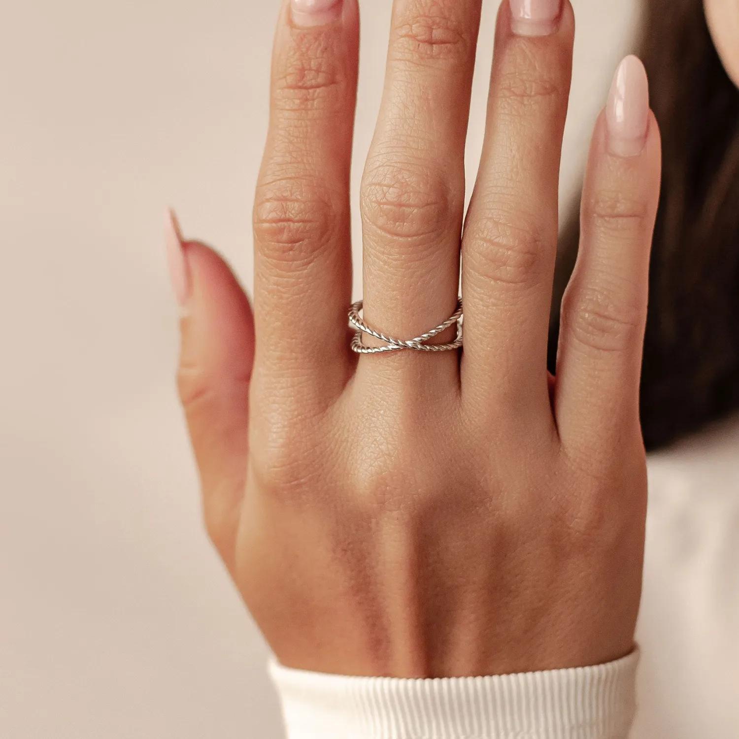 Schlichte Ringe | Hey Happiness Meridian Ring Sterlingsilber Silver